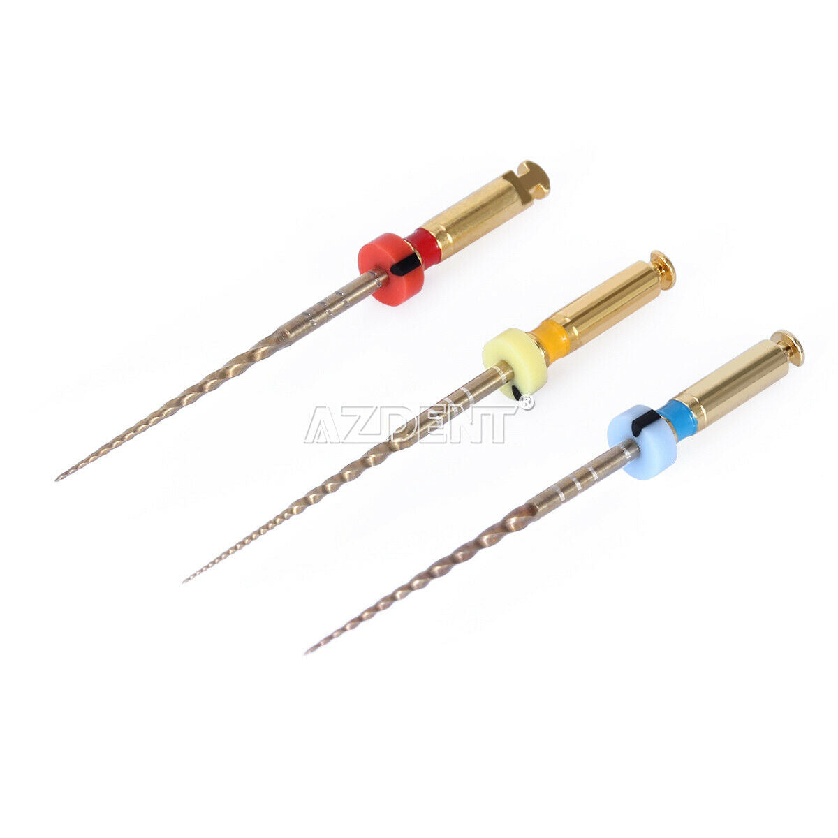 10 X Dental Endodontic Root Canal Assorted Niti X1-X3 Files 25mm Engine AZDENT