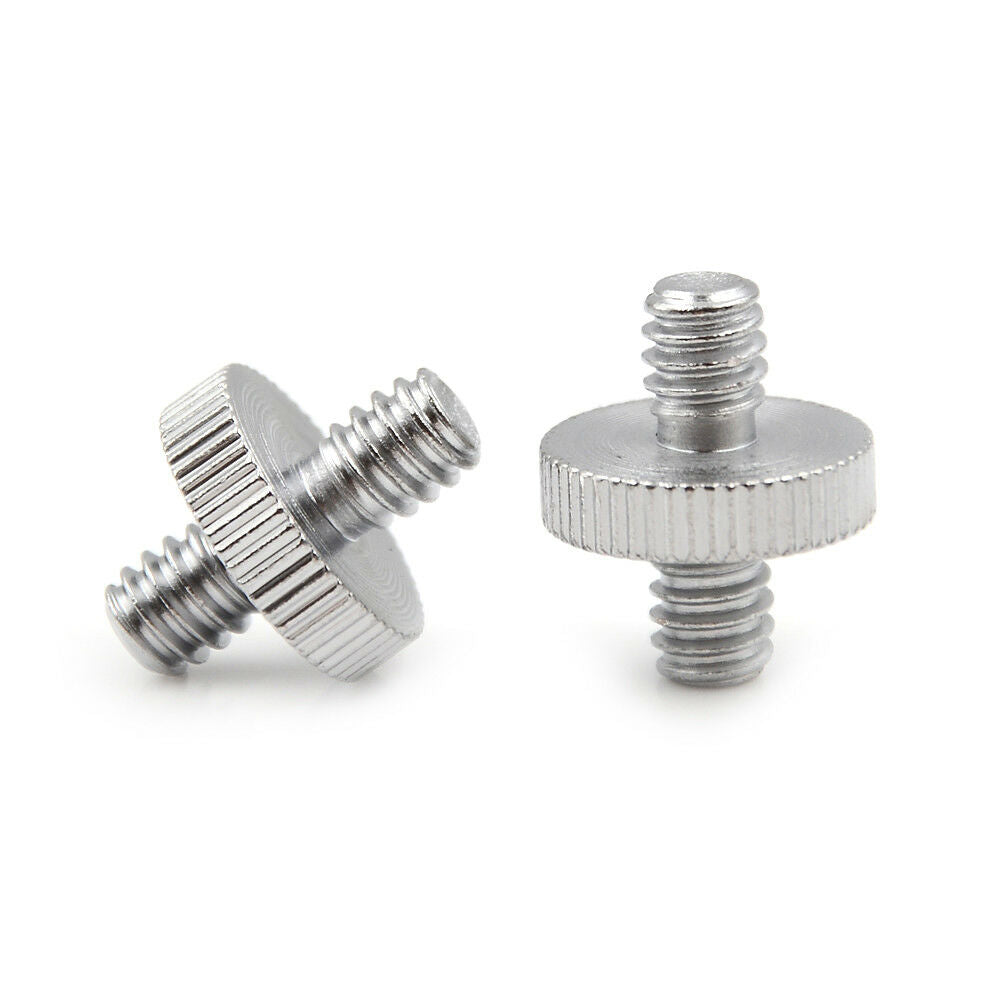 2PCS 1/4" 1/4" Male to 1/4" Male Threaded Screw Adapter Double Head Scr.l8