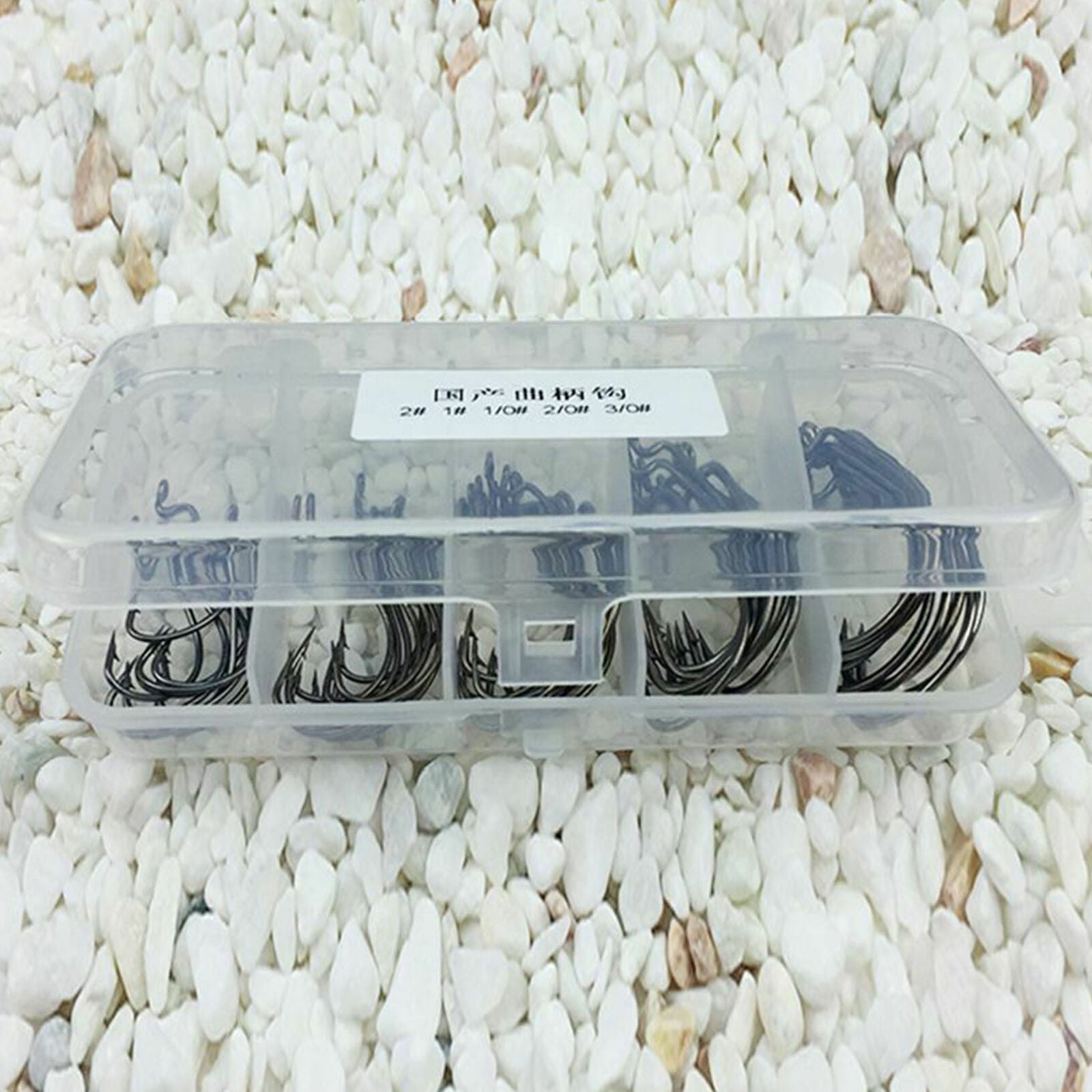 51Pcs Fishing Hooks High Carbon Steel Worm Senko Bait Jig Fish Hooks with P L7D1