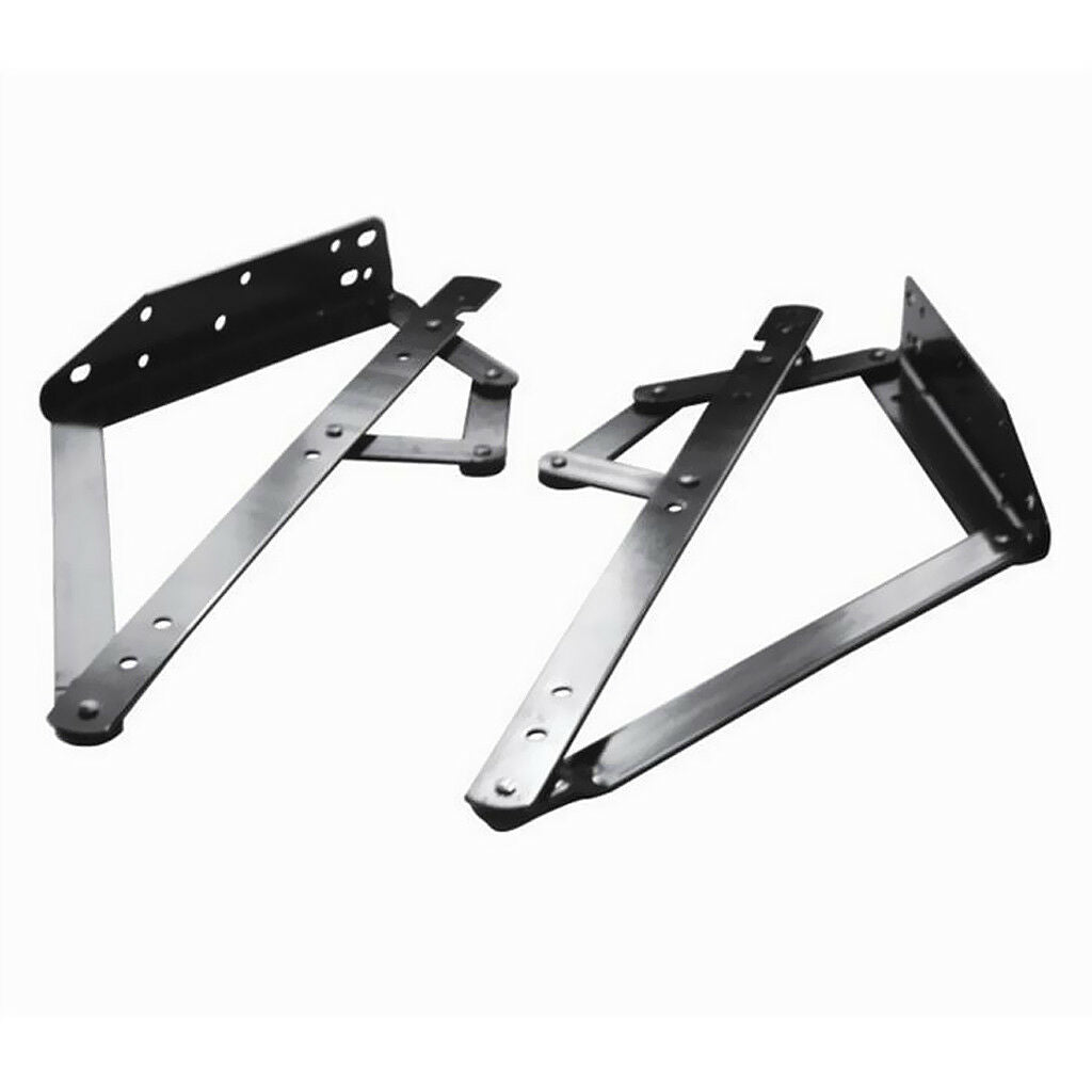 1 Pair Lift Up Convertible Sofa Bed Mechanism Hardware Spring Hinge Black