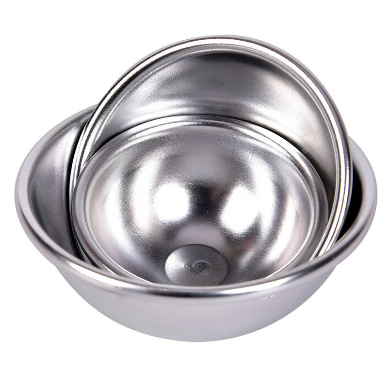 6pcs/3 set Bath Bombs Aluminum Alloy Bath Bomb Mold Ball Shape DIY Bathing T SJ