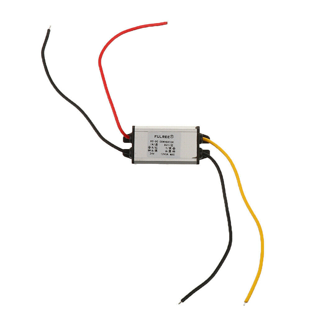 Waterproof DC 24V  to 12V 60W 5A Buck Converter Car Power Regulator
