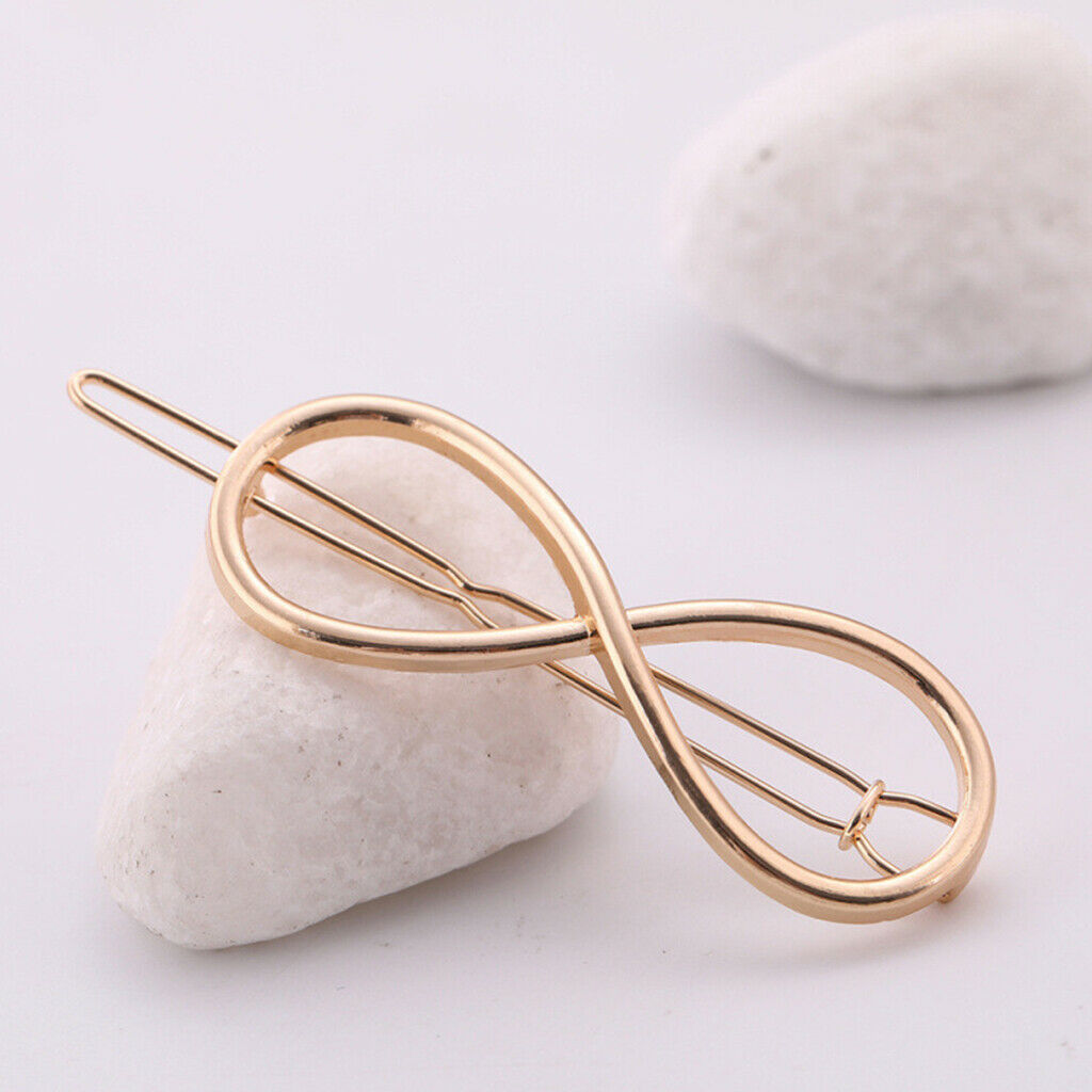 Fashion Geometric Dainty Hairpin Clip Alloy Hair Snap Clamp Hair Accessories