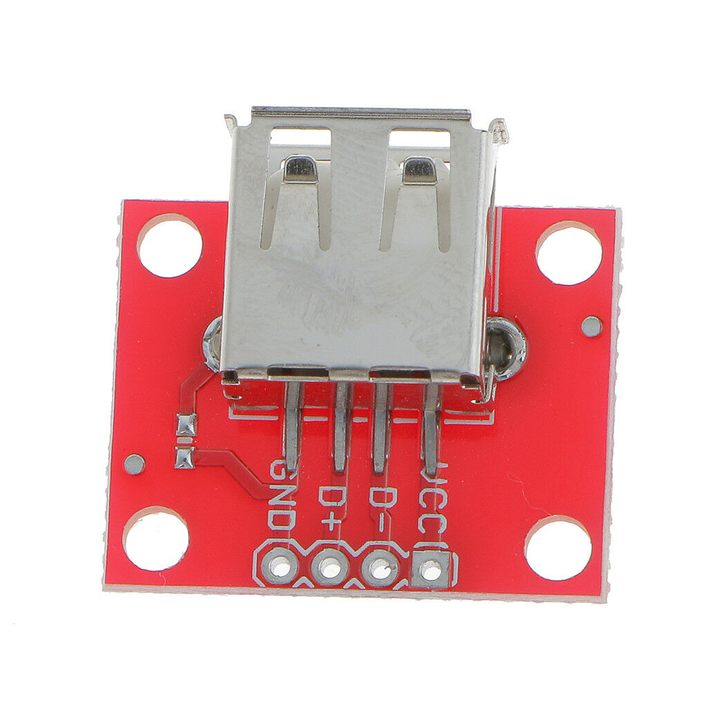 2Pack 5V USB A Female Breakout Board Power with 2.54mm Header