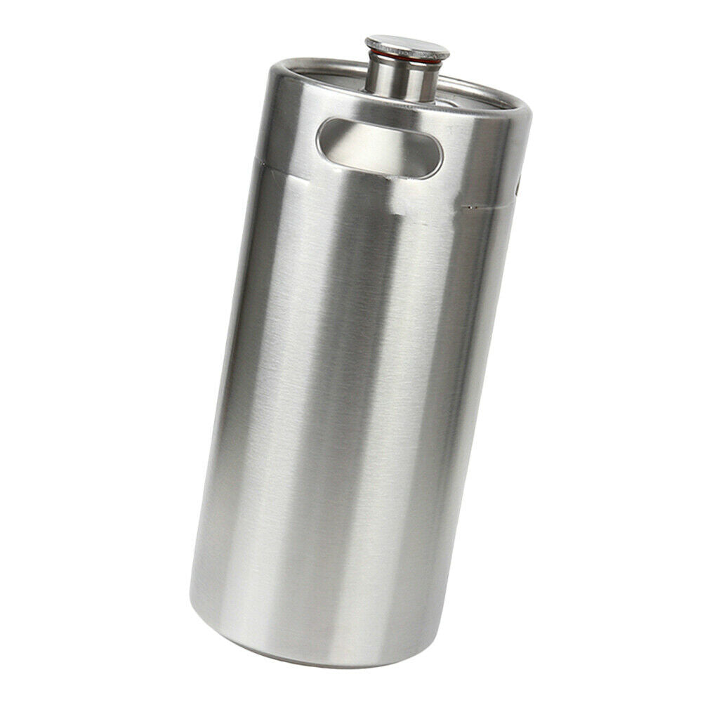5L Stainless Mini Keg Growler Wine Pot Stainless Beer Growlers Homebrew Keg