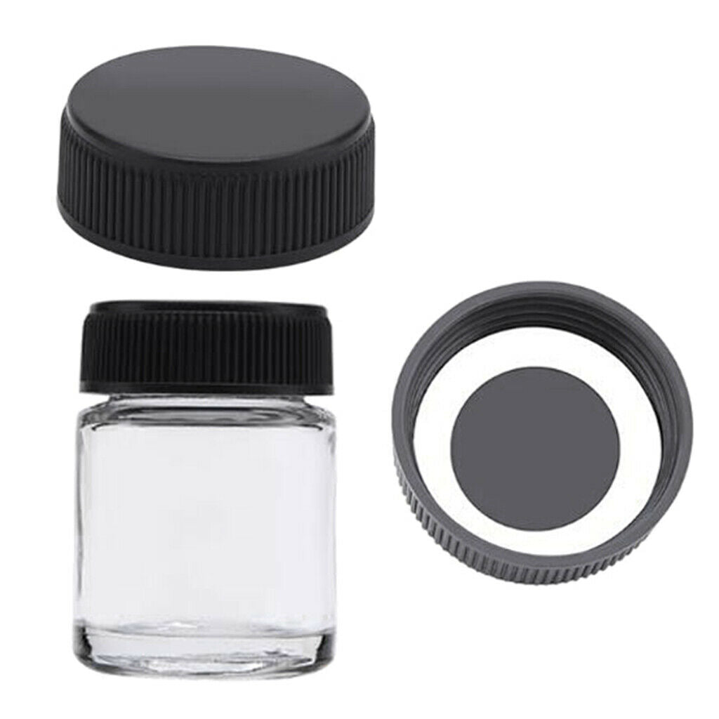 3/4oz Airbrushes Glass Jar Bottles Replacement Paint Bottles Container