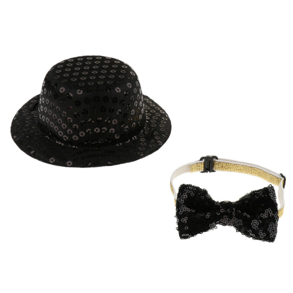 Pet Dog Hat, Xmas Party Holiday Dress Up Hats/  Black