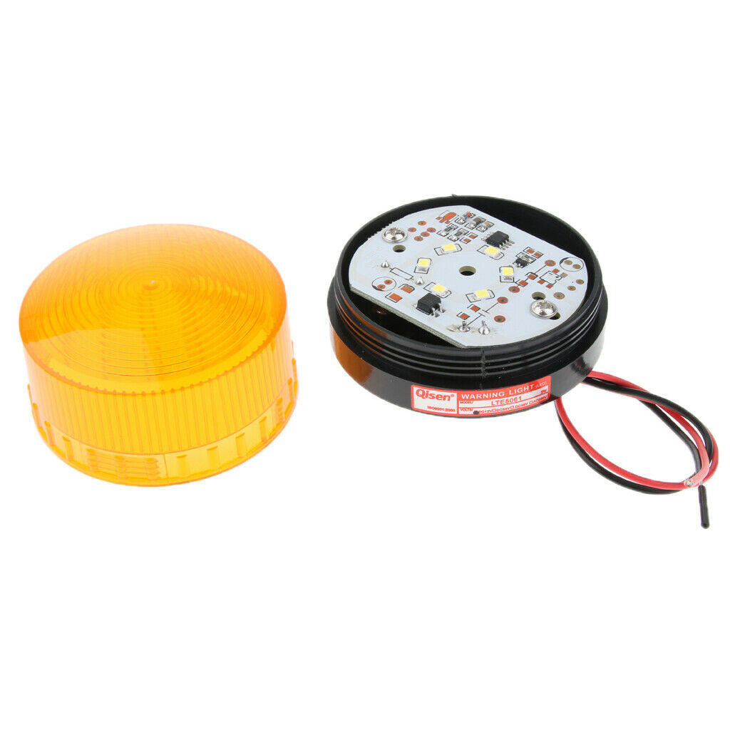 Amber Emergency LED Flashing Strobe Signal Warning Light Lamp Beacon DC12V -