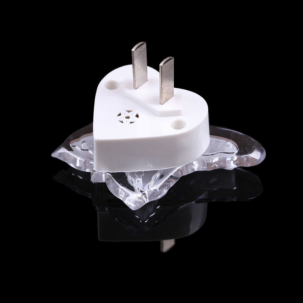 Romantic Led Colorful Butterfly Night Light Plug Led Fashion Home Decorati C Kt