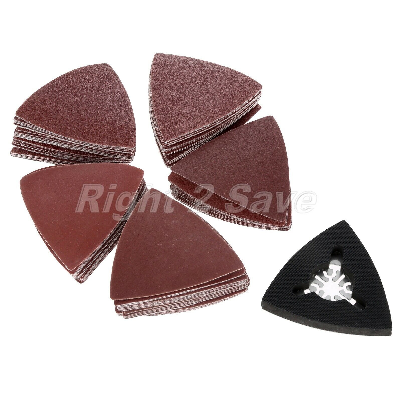 New 100pcs Sanding Paper & Triangular Sanding Pad Oscillating Tool Accessories