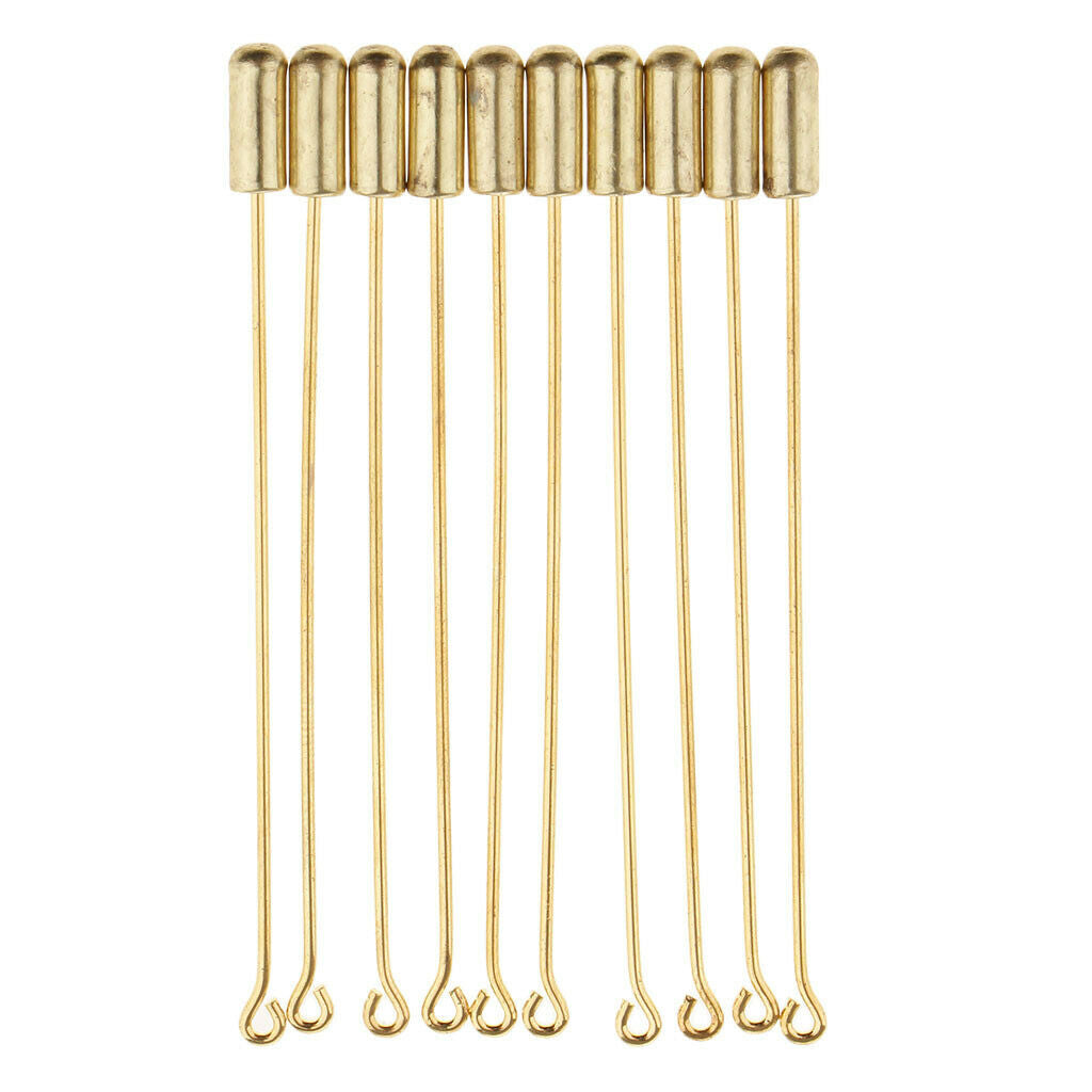 10 Pack 7.1cm Long Needle Brooch DIY Findings Pin Handmade Jewellery DIY