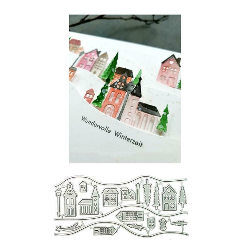 House Metal Cutting Dies Stencil DIY Scrapbooking Album Paper Card Template Mold