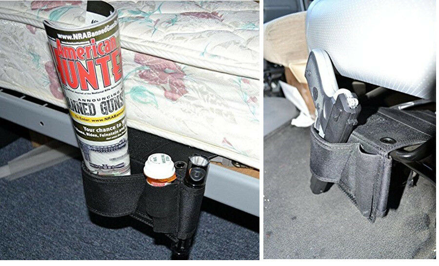 Car Seat Pistol Holder Handgun Holster Under Mattress Bedside Gun Case Cover Kit