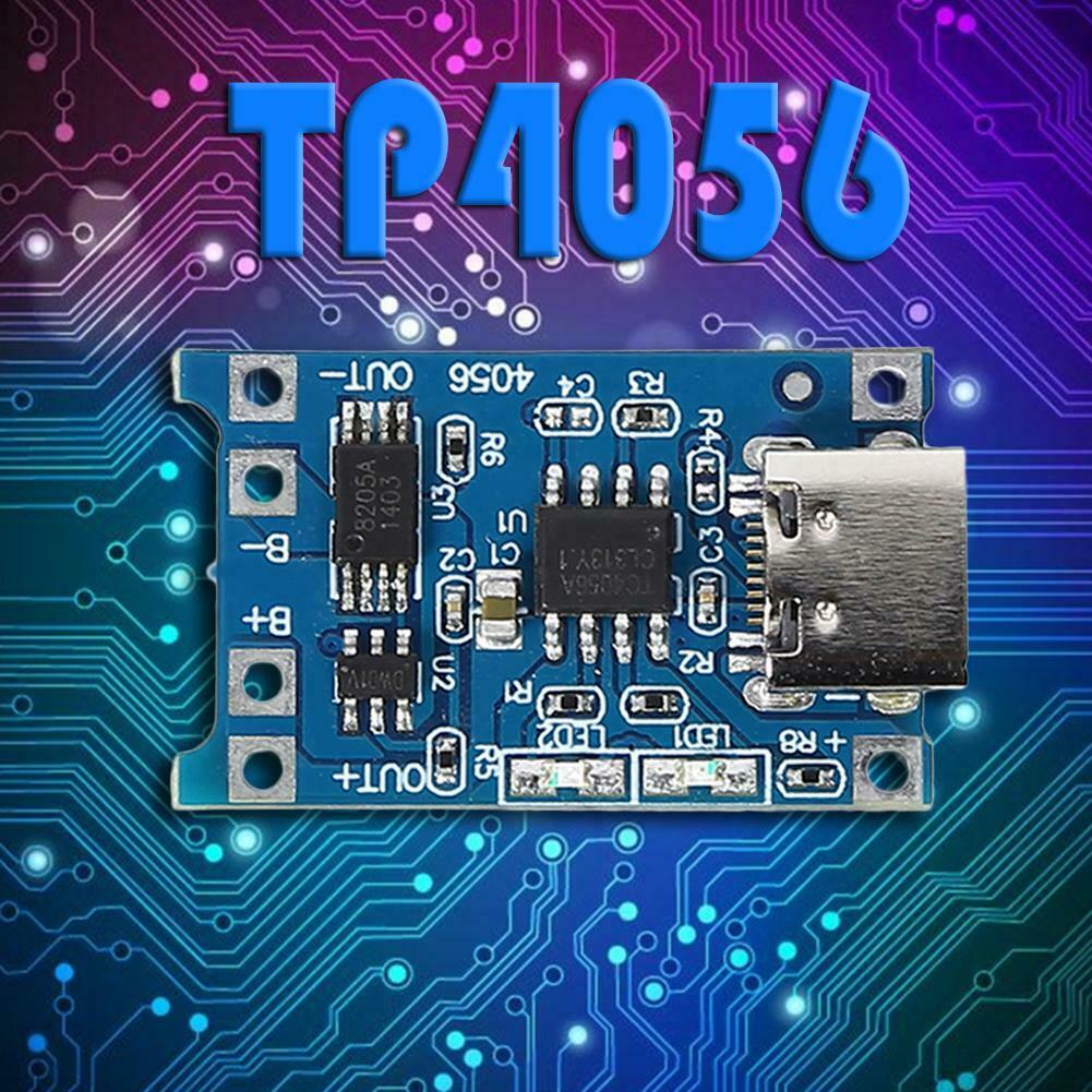 5pcs TP4056 1A Lithium Battery Charger Module Board w/USB Type-C Protection
