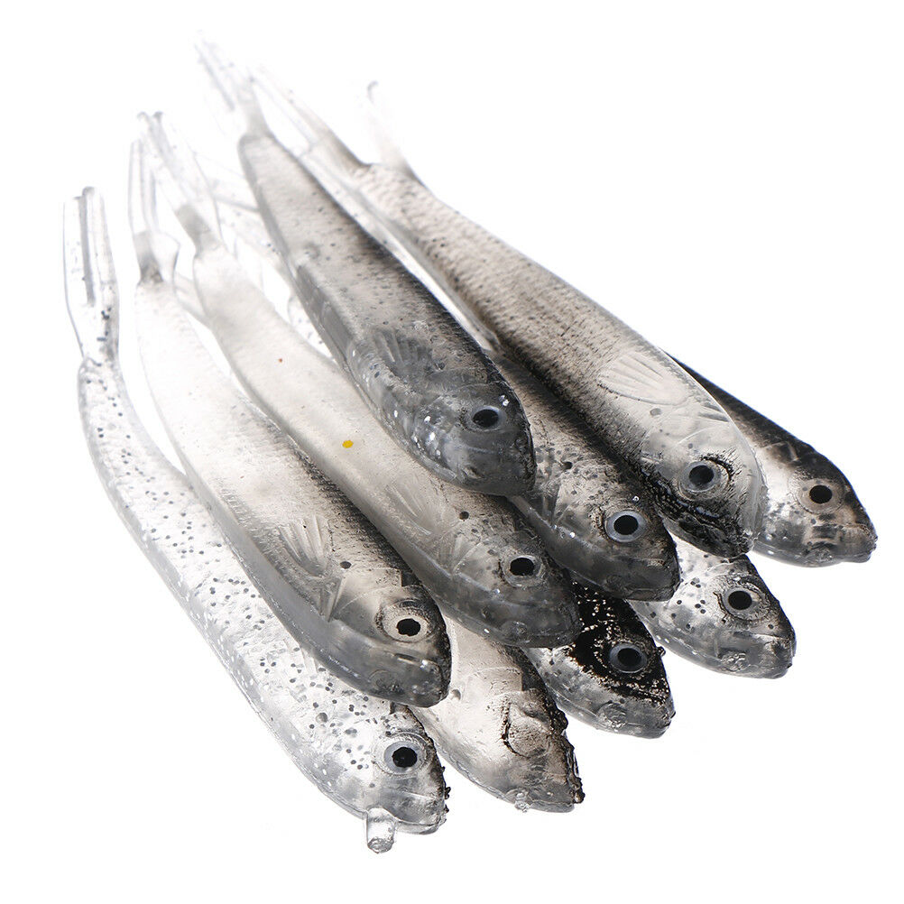 10Pcs 80Mm Soft Fishing Lure Tiddler Swimbait Artificial Bait Tackle Minn.l8