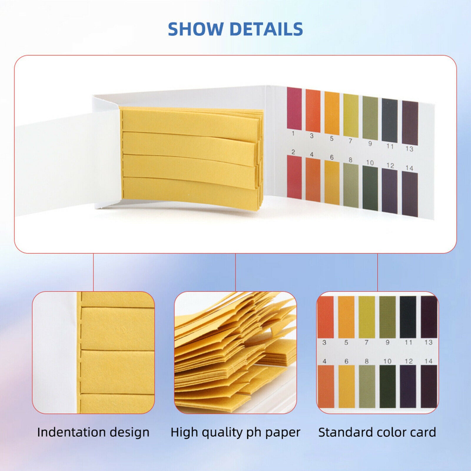 20x pH 1-14 Test Paper Universal Strip Tester for Urine Acidity Alkalinity