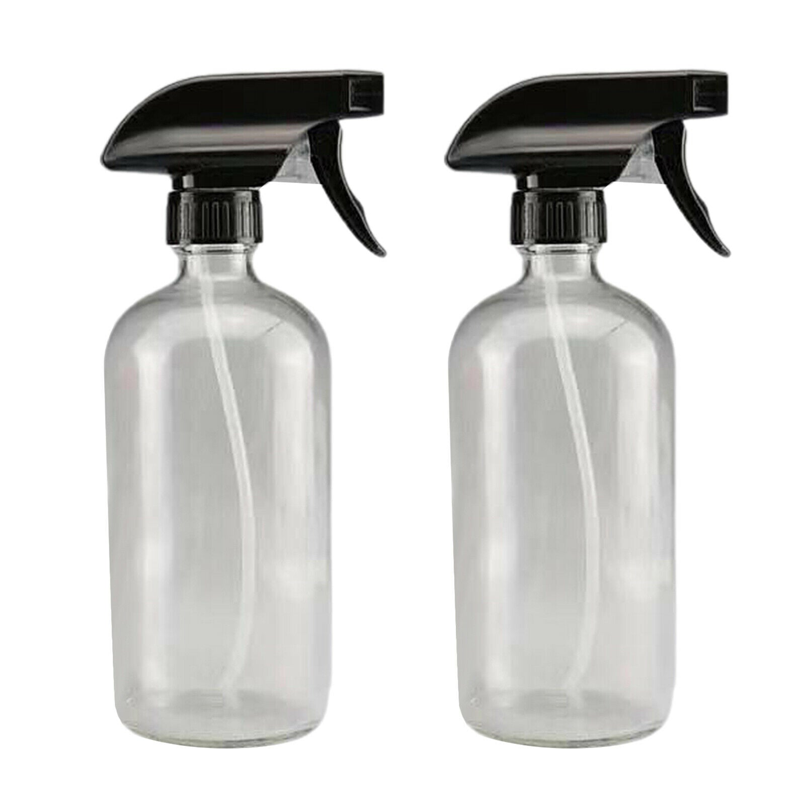 2pcs 250/500ml Boston Empty Amber/Blue Glass Spray Bottle clear  500ml