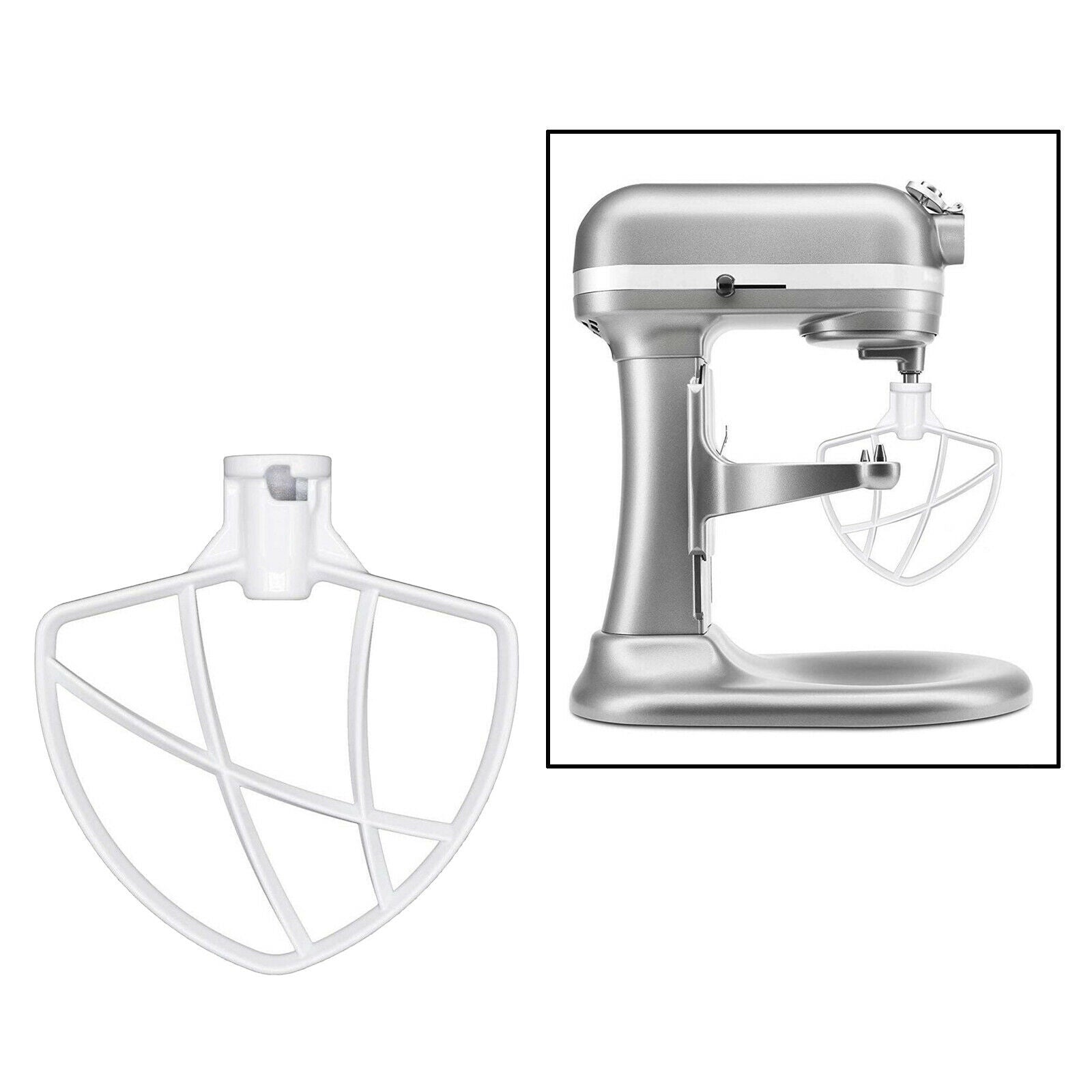 Kitchen Mixer Aid Coated Flat Beater, 6 qt Mixer Blade Replacement Accessory,