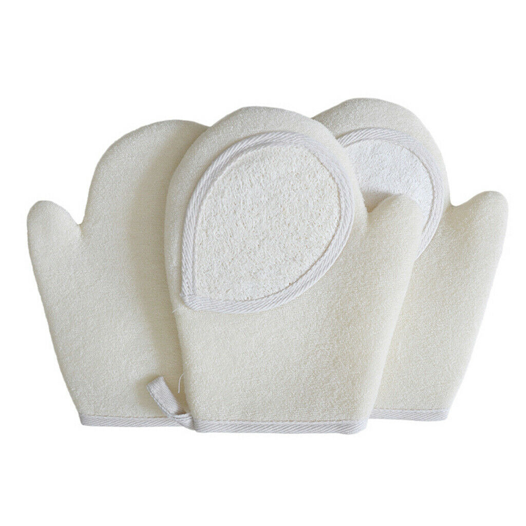 Loofah Gloves Bath-Scrubbing Massage Reduce Cellulite Spa Wash Arms Legs