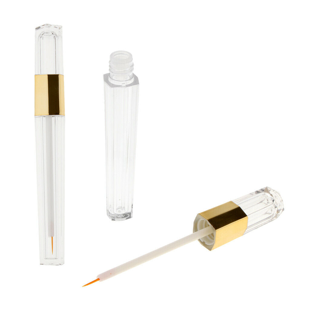 2pcs 5ml Empty Eyelashes Tube Eyeliner Vials Bottle With Wand Applicators for
