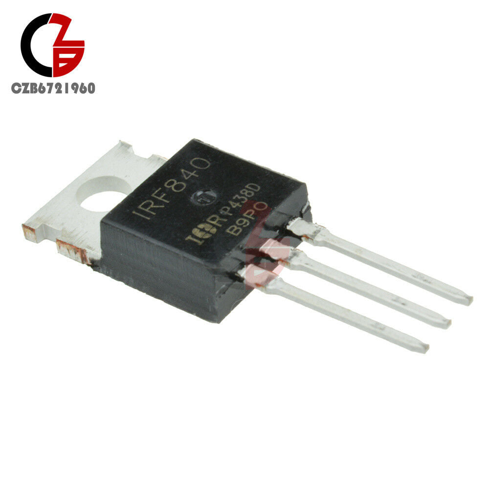 10Pcs IRF840N IRF840 N-channel 8A 500V MOSFET TO-220 IR Transistor
