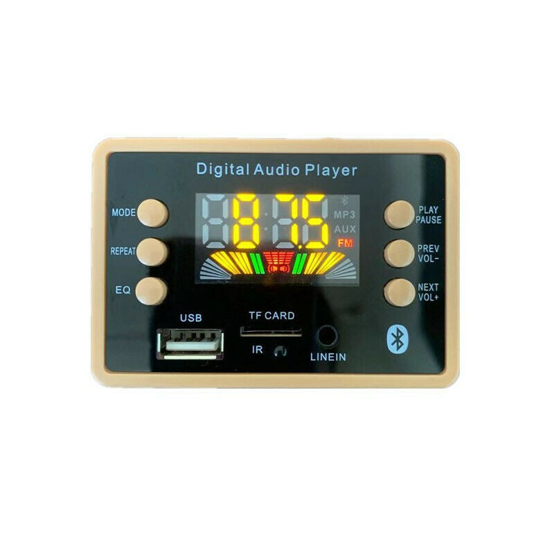 Bluetooth 5.0 MP3 Dash Board Module With Display 12V Car USB Audio Music Player