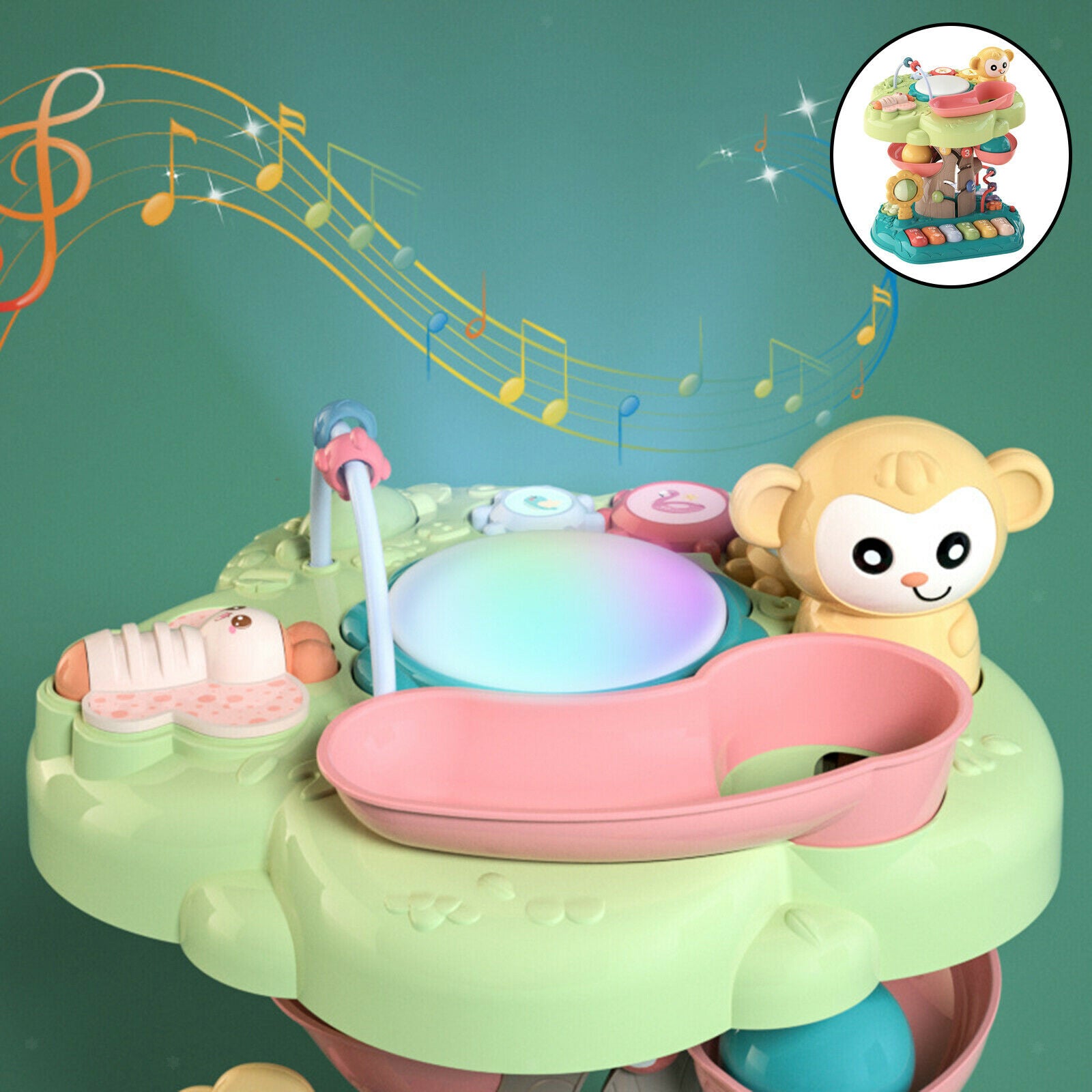 9 in 1 Multifunctional Early Education Machine, Adorable Mini Piano Keyboard for
