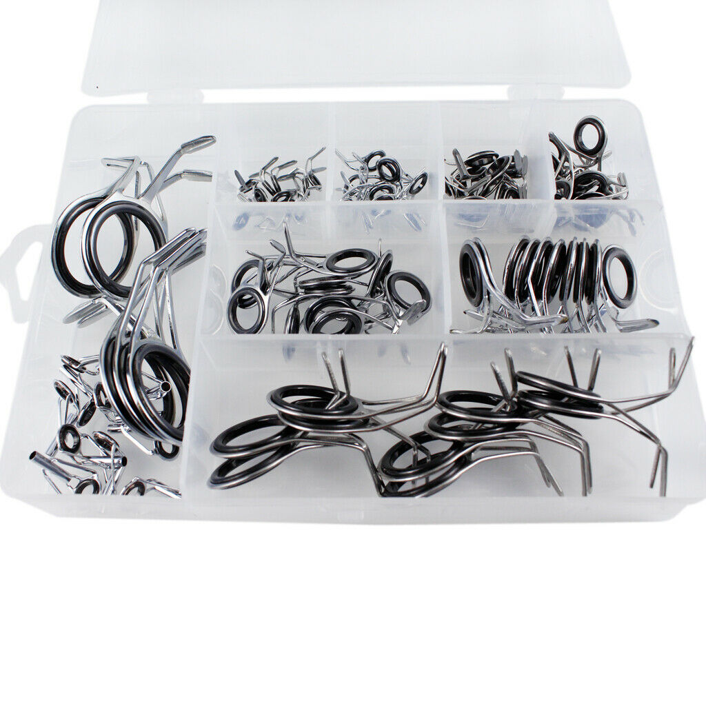 85x Fishing Rod Guides Pole Repair Set Anti-corrosive for Saltwater Fishing