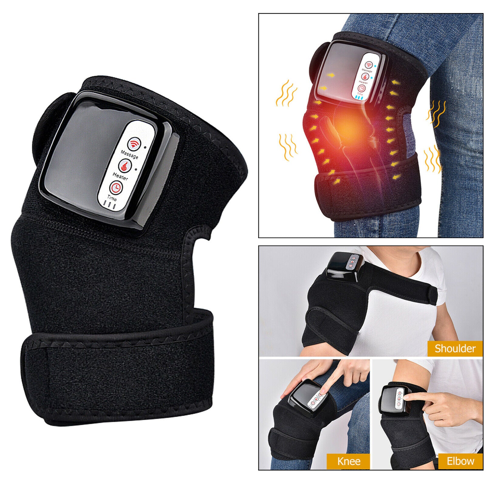 Electric Wireless Knee Massager Joint Brace for Back Instrument UK Plug