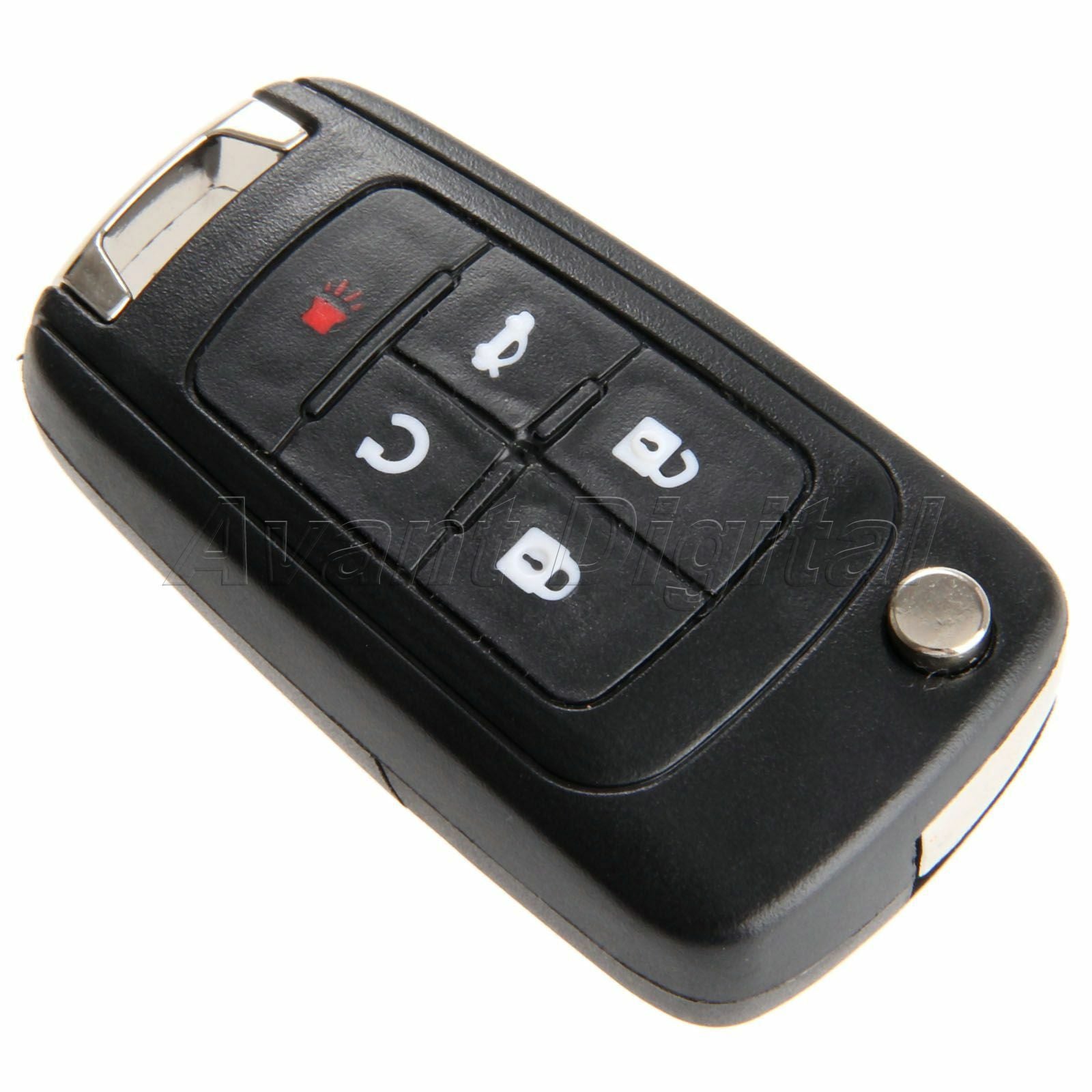 5 Button Uncut Blade Flip Remote Key Case Shell For Buick Lacrosse Regal Verano