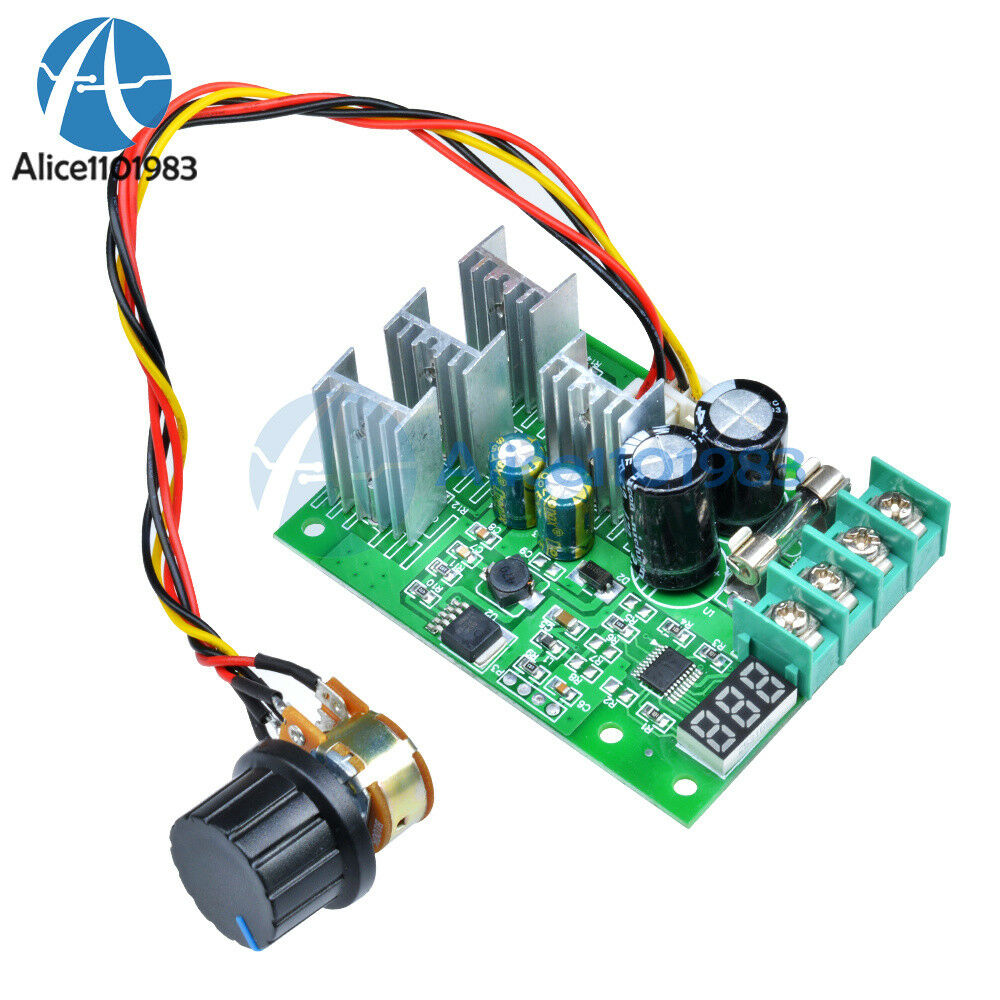 30A DC6-60V PWM Motor Speed Controller Module Dimmer Current Regulator+ Display