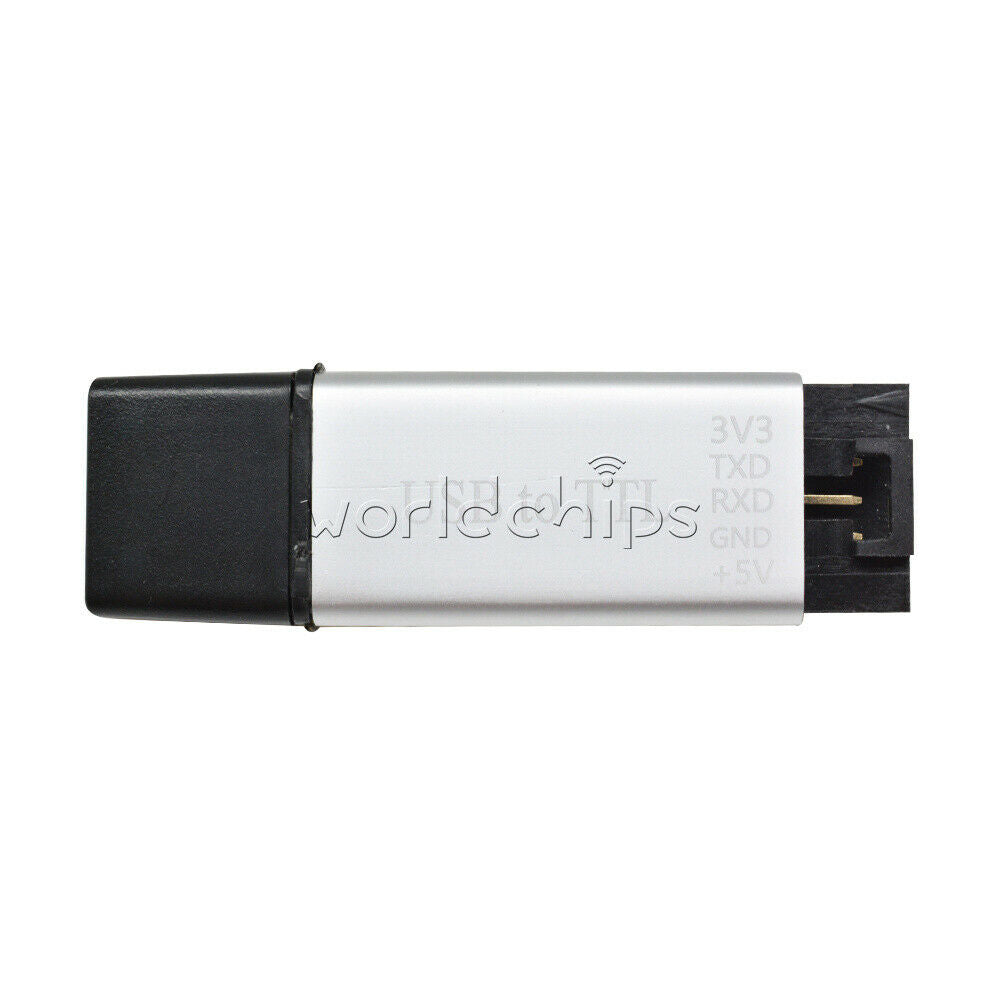 3.3V/5V USB 2.0 to TTL UART 5Pin Converter Module CP2102 STC PRGMR +Metal Case