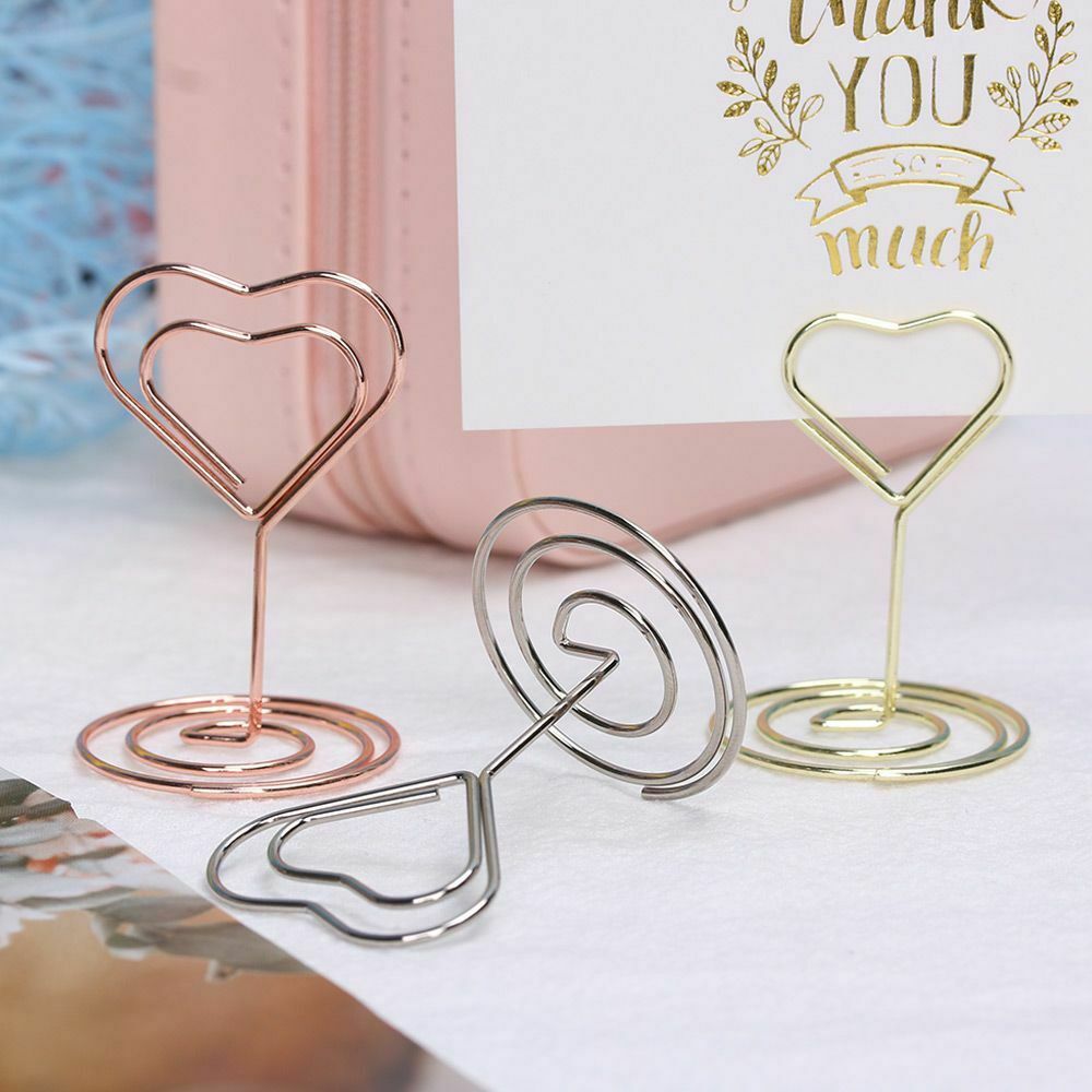 Desktop Decoration Photos Clips Table Numbers Holder Place Card Clamps Stand