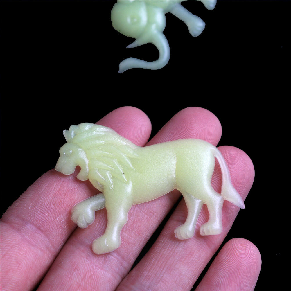 12pcs Glow In The Dark Animal Fluorescent Luminous Stickers Kids Bedroom .l8