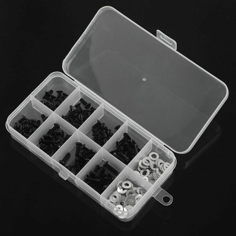 Screws Box Set for 1/10 HSP Traxxas Tamiya HPI Kyosho D90 SRC10 Remote ControlU6