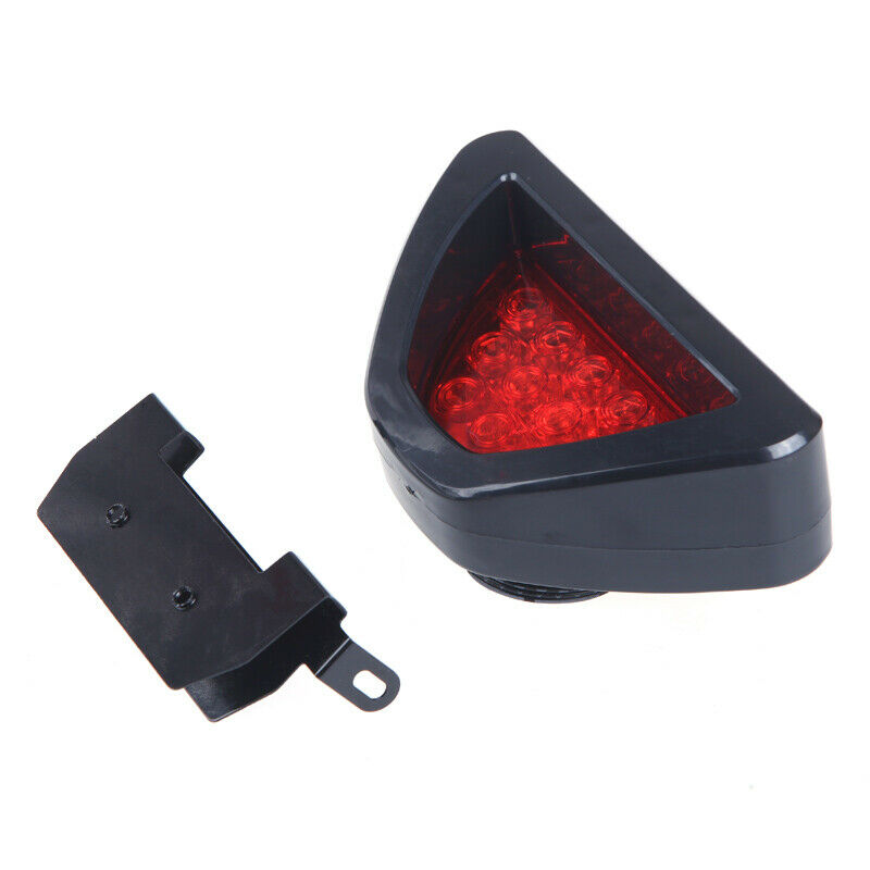 Car F1 Style Triangle LED Rear Side Stop Tail Third Brake Light Lamp Red Marker