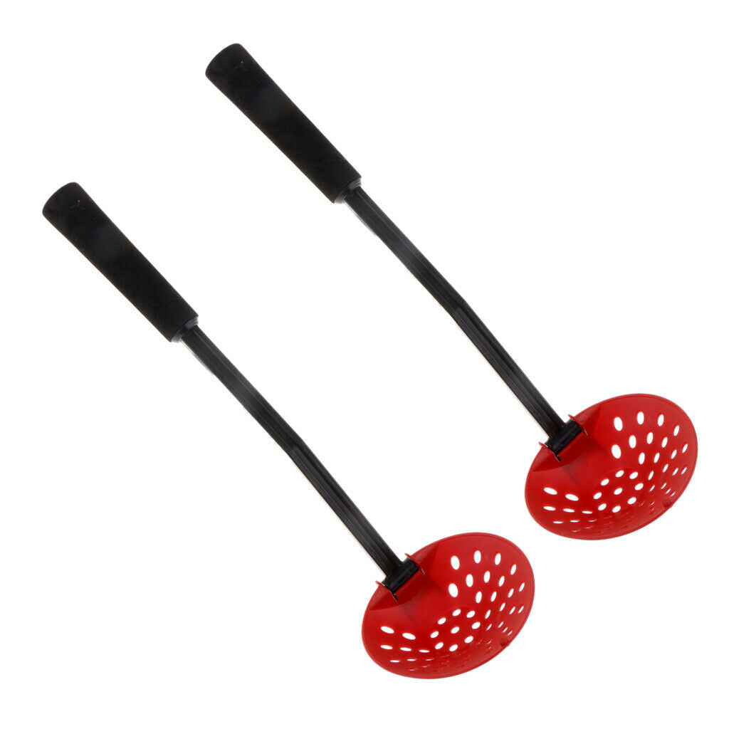 2x Durable Foldable Ice Fishing Scoop Ice Scooper Slush Skimmer with 10.6'' Long