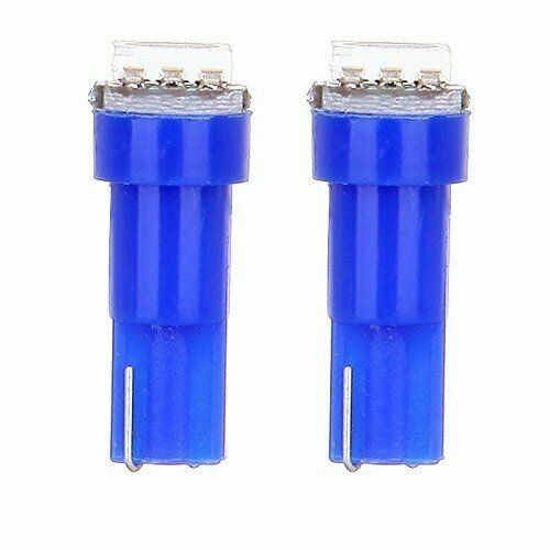 20PCS T5 Car SUV Dashboard Gauge Indicator 1-SMD LED Auto Wedge Light Bulbs Blue
