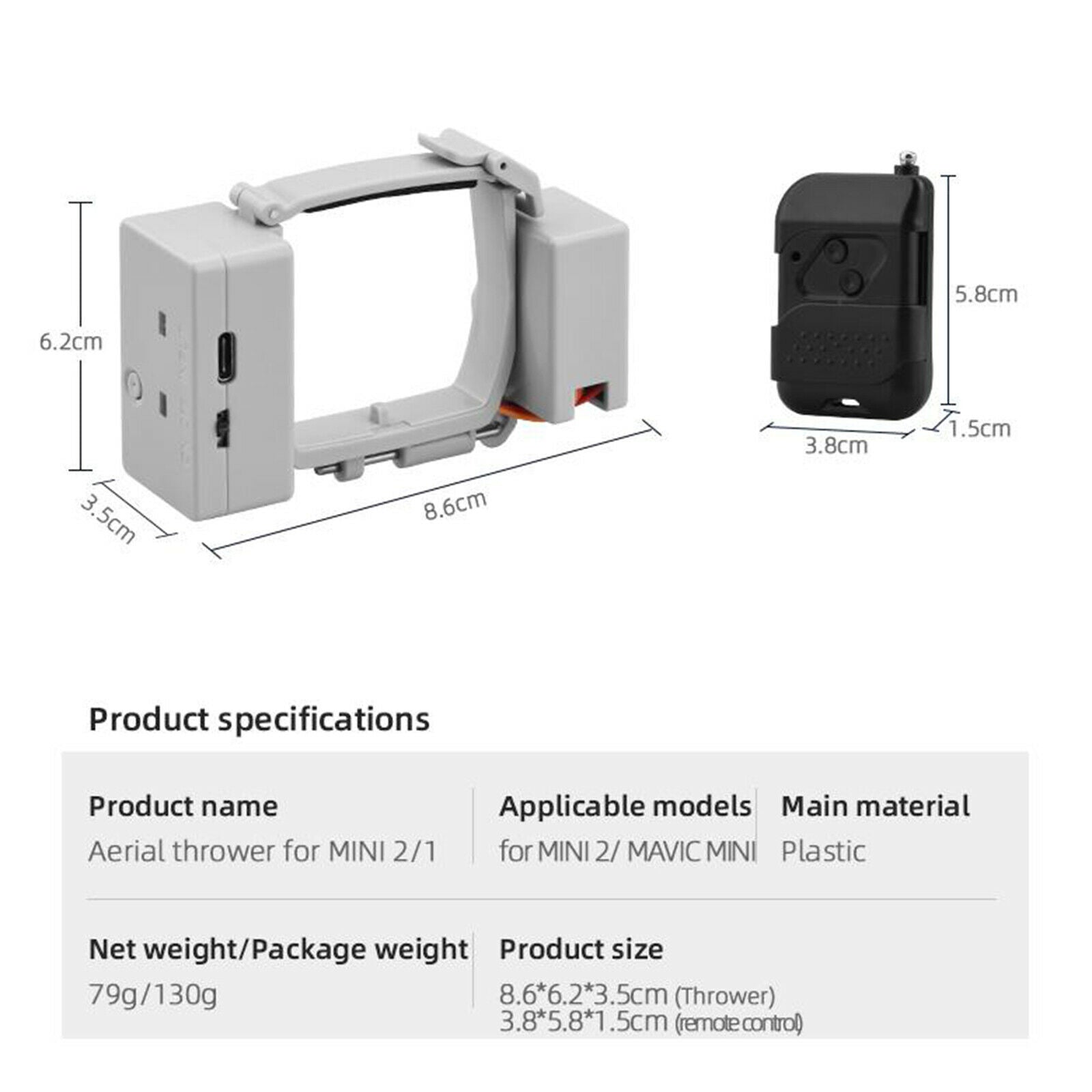 Wedding Air-Dropping Thrower  Kit for DJI Mavic MINI 2 / MINI Drone