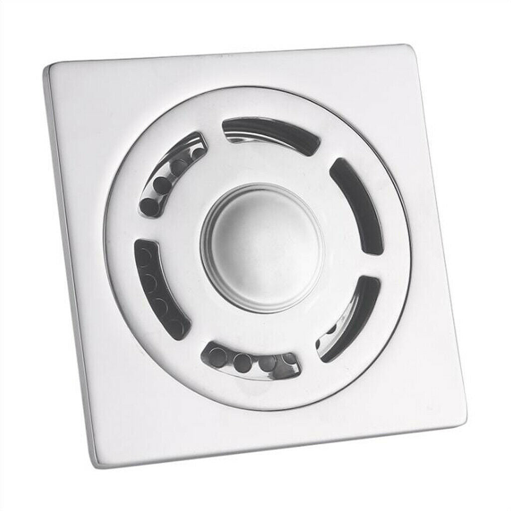 Stainless Steel Floor Drain Square Bathroom Wet Room Shower Drain #7