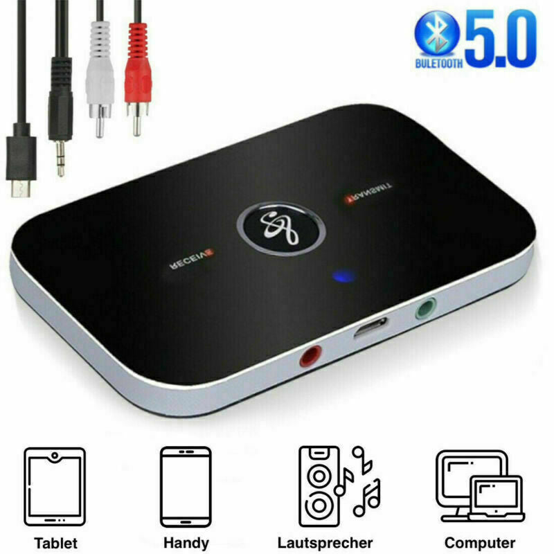 2in-1 Bluetooth Transmitter&Receiver Wireless A2DP Home TV Stereo Audio Adapter@
