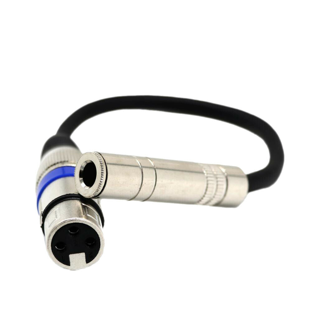 6.35mm Female to XLR 3-pin Female Stereo Audio Microphone Cable