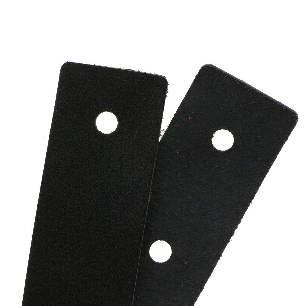 Handcrafted Leather Suitcase Pull Handle for Cabinet Replacing Part Black