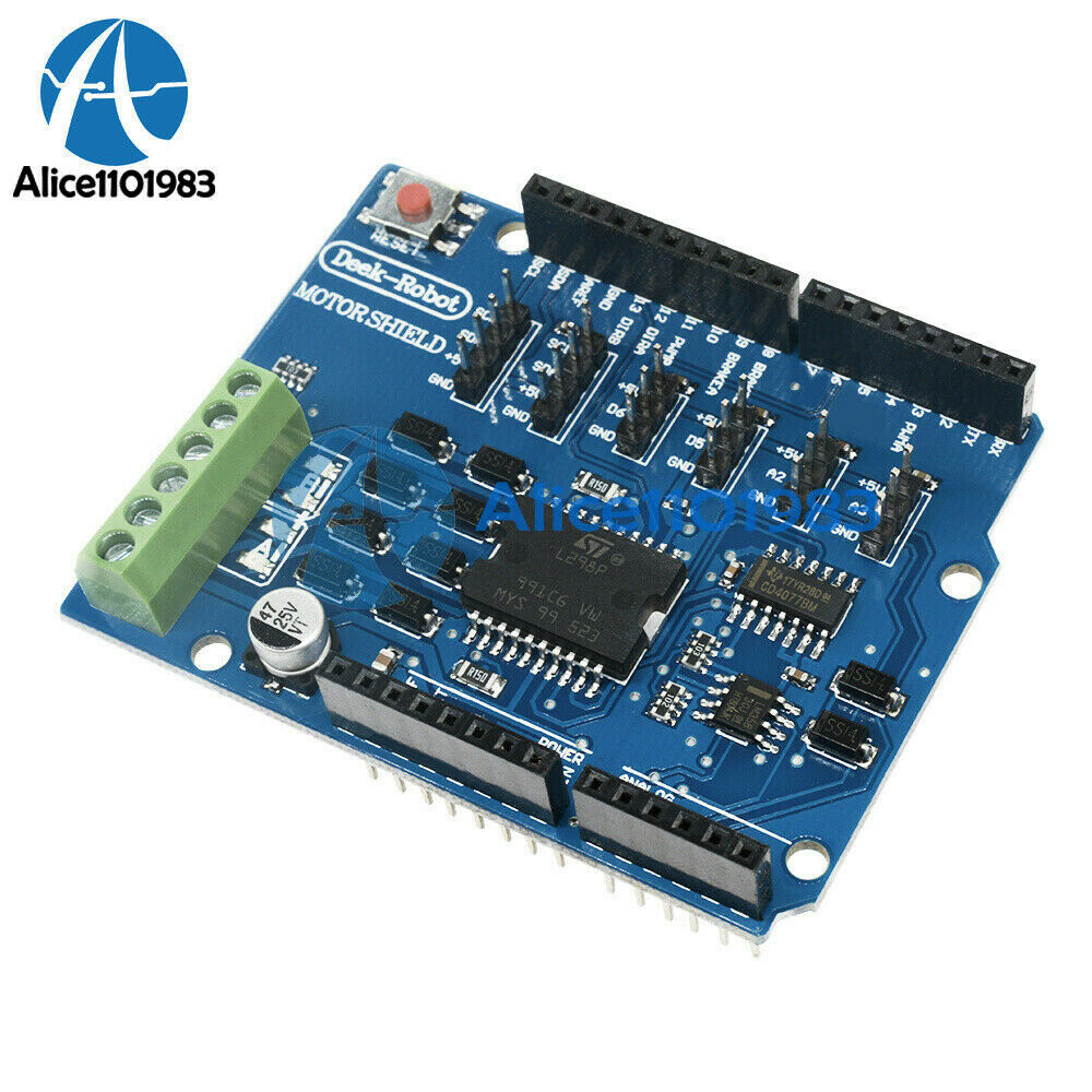 2PCS L298P Shield R3 Two Motor Driver 2A H-Bridge 2 way For Arduino UNO 2560