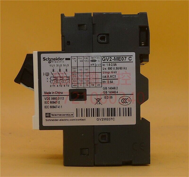 1pcs NEW motor circuit breaker GV2-ME07C GV2ME07C 1.6-2.5A