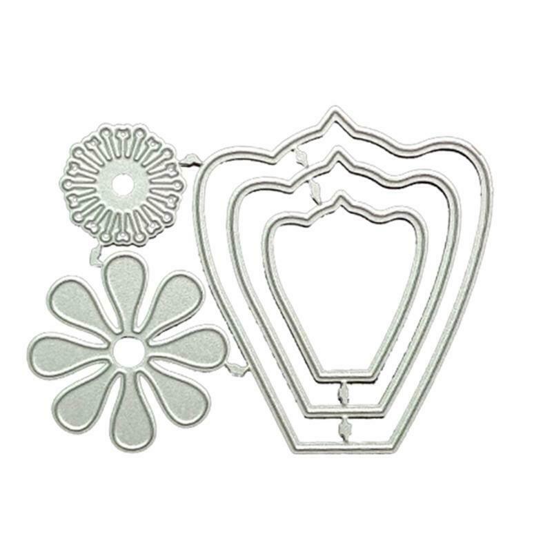 Exquisite Flower Metal Cutting Die Combination Set Embossing Script Dies Stencil