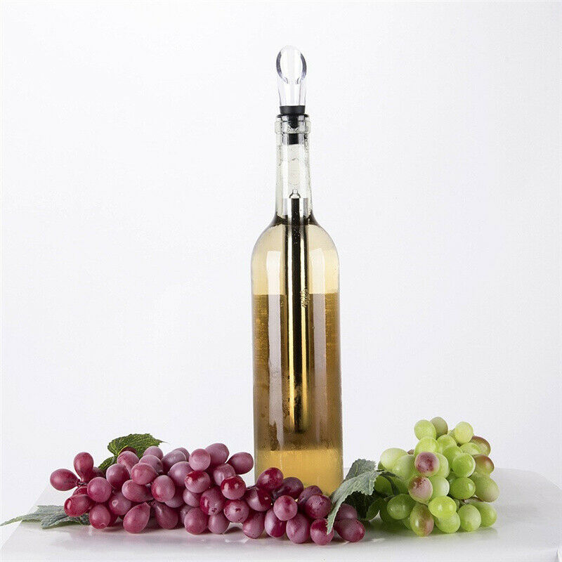Ice Wine Chiller Stainless Steel Cooler Beer Wine Aerator Pourer Bottle St Rf
