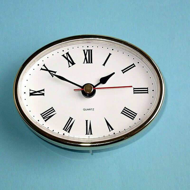 UK65mm Classic Clock Crafts Quartz Movement Round Clock Insert Roman Head X3G7