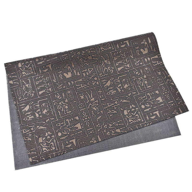 A3 Retro Egyptian PVC Leather Fabric DIY Sewing Supplies Clothing Accessories