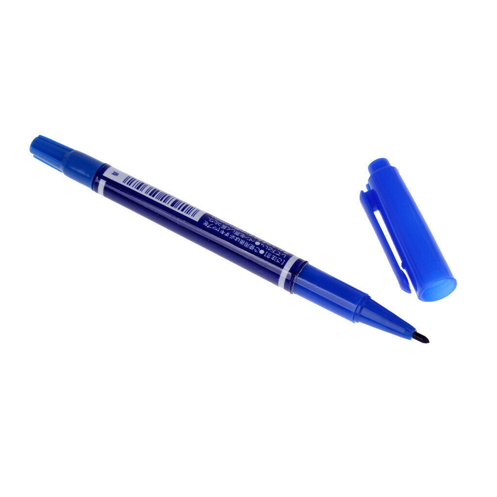 Golf Ball Liner Marker Template Drawing Alignment Tool with Pen & Ball Blue